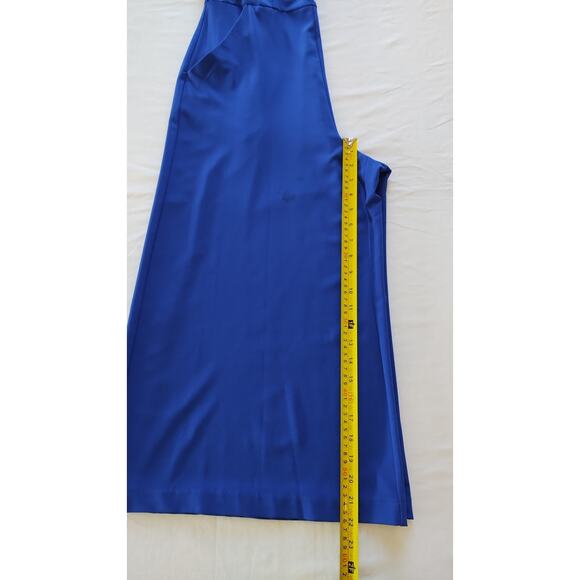 Danny and Nicole Royal Blue Sleeveless Belted Wide Leg Jumpsuit size 10 - Picture 15 of 16